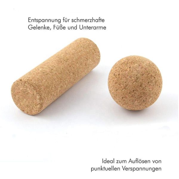 Cork High Density Yoga Foam Roller Pilates Dance Fitness Muscle Massage Foam Roller