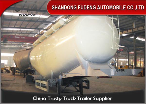 65cbm Bulk 3 Axles 80 Ton Silo Bulk Cement Tanker Trailer With Double Cabins