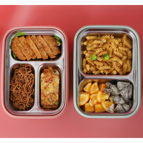 Stainless Steel Bento Sealed Lunch Box Storage Boxes & Bins Preservation Box