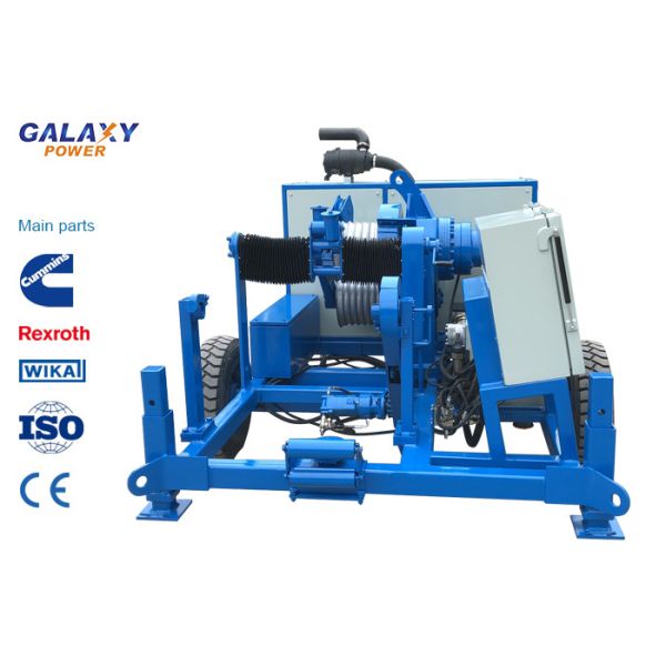 Hydraulic  90KN Heavy Duty Cable Pulling Equipment With imported Engine