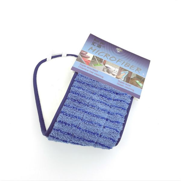 550GSM Blue Microfiber Wet Mop System With Hard Wire / Hard Silk Mop Head