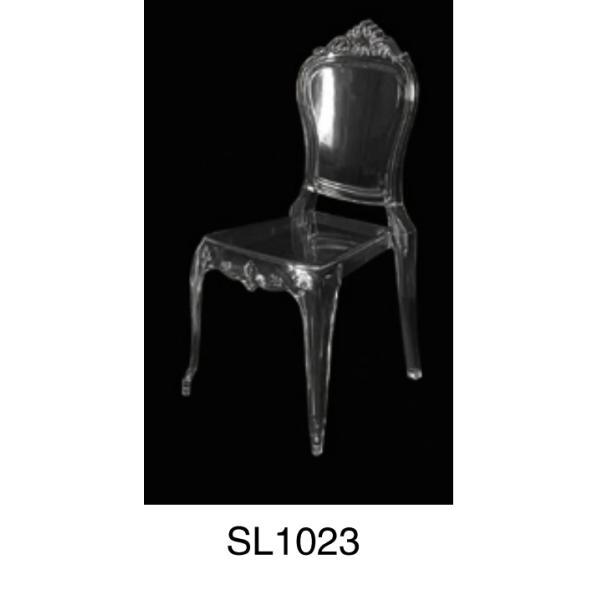 Transparent Plastic Acrylic Crystal Ghost Chair For Dining Restaurants Bars Parties