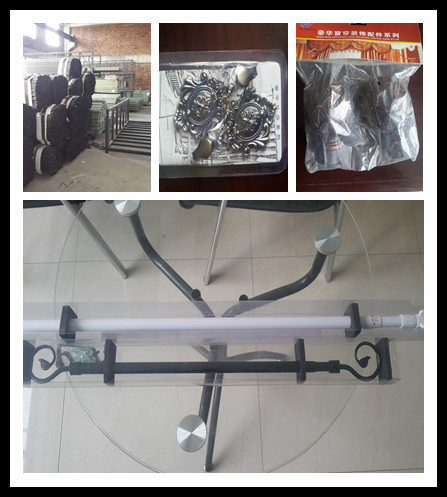 Crystal Glass Curtain Rod Finials