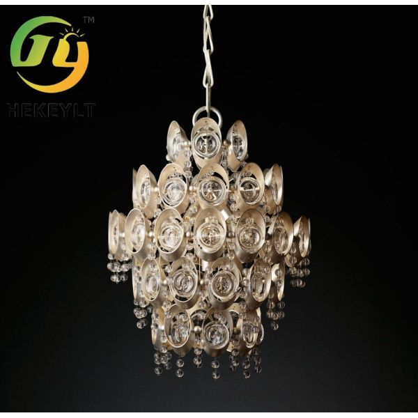 Винтажная чистая медная люстра гостиницы спальни комнаты прожития хрустальной люстры