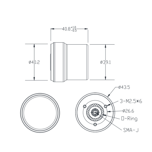 Helical Tri-band High Gain 35dBi Male UAV Anti-jamming IP67 Waterproof GNSS L1 L2 L5 GPS Receiver Antenna PC Material
