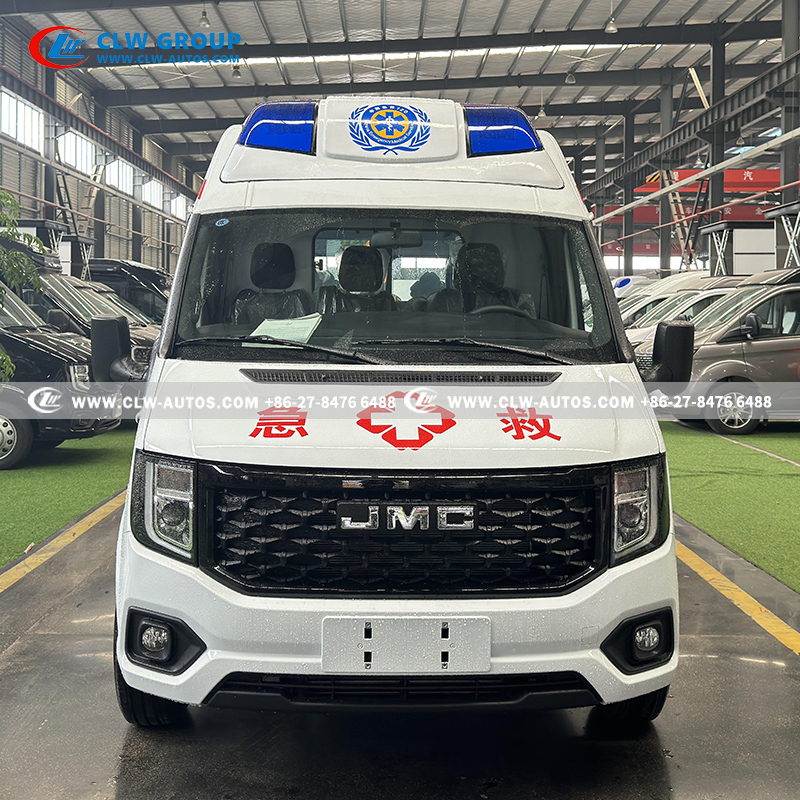 JMC 4x2 Ambulance with 2.0L Diesel Engine and Spacious Medical Cabin Featuring Dual ABS Safety Systems