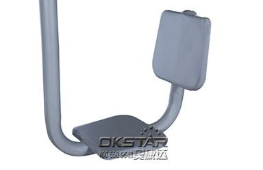 china outdoor park gym equipment  park wood outdoor leg press machine