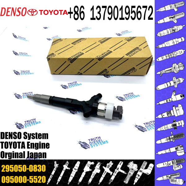 Diesel Fuel Injector 295050-0830 For Toyota Dyna 1KD-FTV 23670-39395 23670-30390