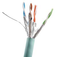 Pure Copper Fireproof Cat 6A LAN Cable 23AWG 4 Pair UFTP LSZH Network Cable