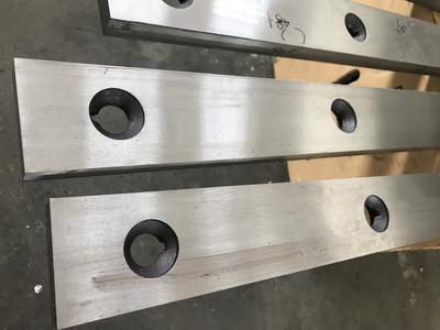 High Hardness Stainless Steel Metal Shear Blades 2000mm Long With Four Edges