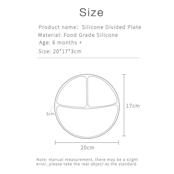 Anti Slip Silicone Baby Infant Feeding Dishes Customize Baby Feeding Infant Suction Plate