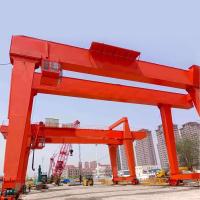 Elevador em forma de caixa de Crane Double Main Girder Gantry do pórtico de MG com trole