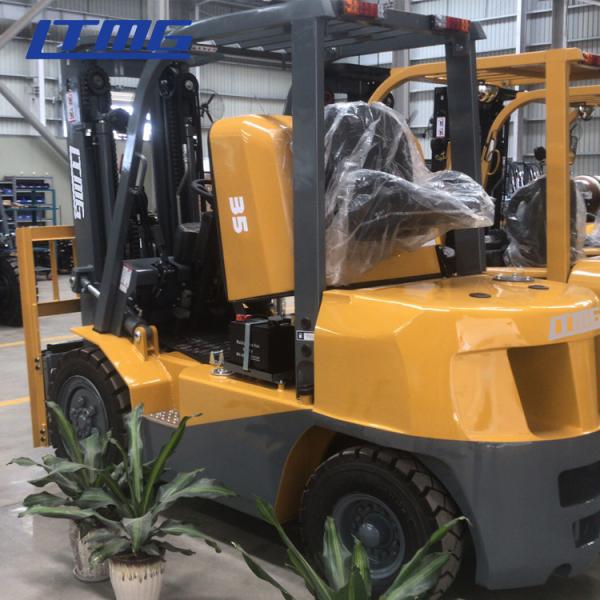 3.5 Ton Counterbalance Forklift Truck , 4780kg  Solid Tires Power Lift Forklift
