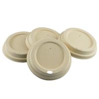 Tampas feitas sob encomenda dos copos de café das plantas feitas da polpa do bagaço da cana-de-açúcar com PFAS-livre