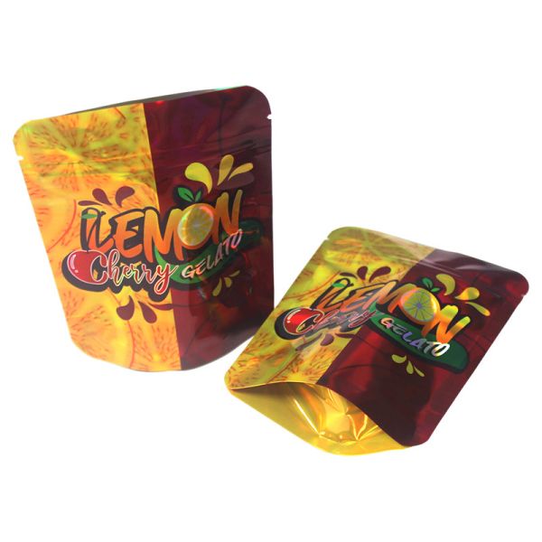 Снакс Сушеные фрукты Голографический рюкзак с резьбой Mylar Алюминиевая фольга