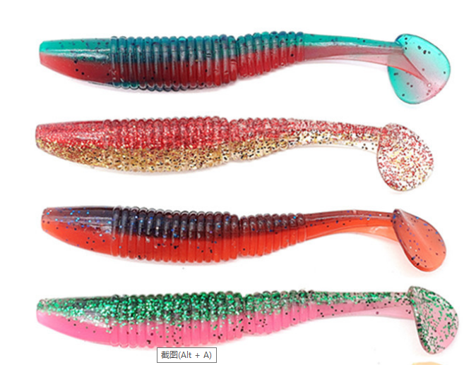 12cm 8.6g T- tail soft bait plastic fishing lure