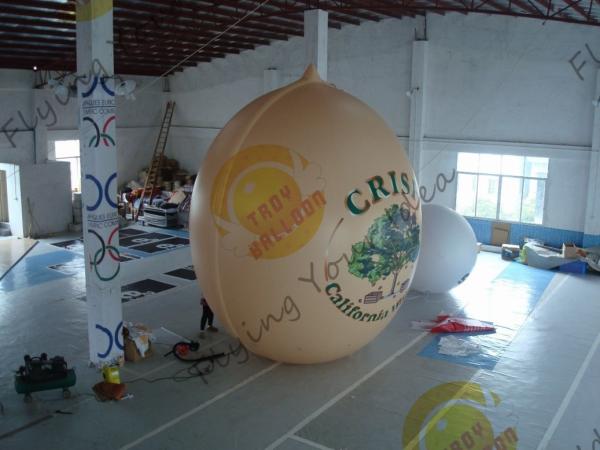 Air Brush UV Printed Wall Nut Fruit Shaped Balloons For Helium / Event Show 5m High