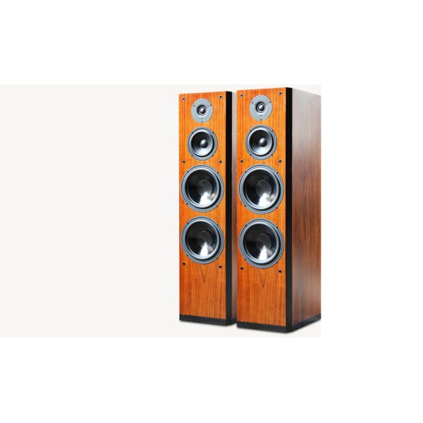 2015 Brand New Wood Finish Perfect Sound Floor Stand Home Speaker Dual 8 Inch Bass Driver