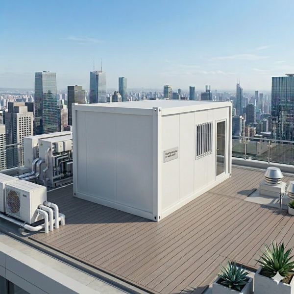 Lightweight Detachable Flat Pack Prefab House , Modern Urban Rooftop Extension Pod