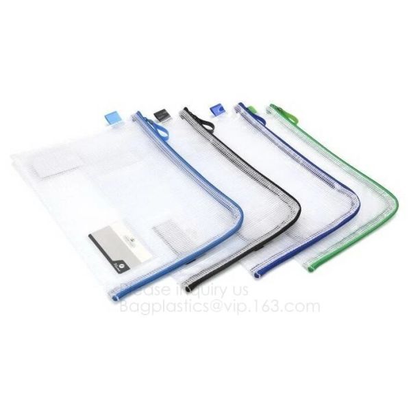 Office Stationery Plastic Pp File Bag A4 Document Pouch B6 Zipper Wholesale File Folder Bag School Stationery Supplies,