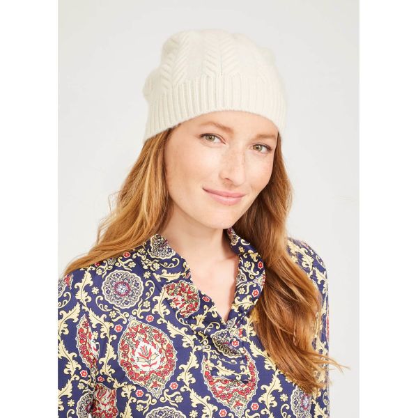 Women'S Cable Knit Hat 100% Cashmere Beanie Hat Soft Feeling Multi Color