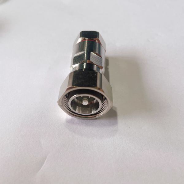 50 Ohm 4.3-10 Din Connector Crimp Plug Male Connector Small For LMR400 Cable