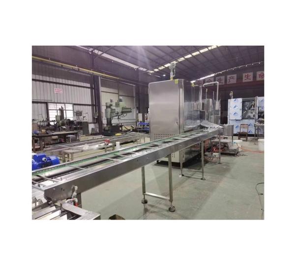 2.2kw máquina de fazer waffles de ovo gelado linha de fabricação de waffle de taça