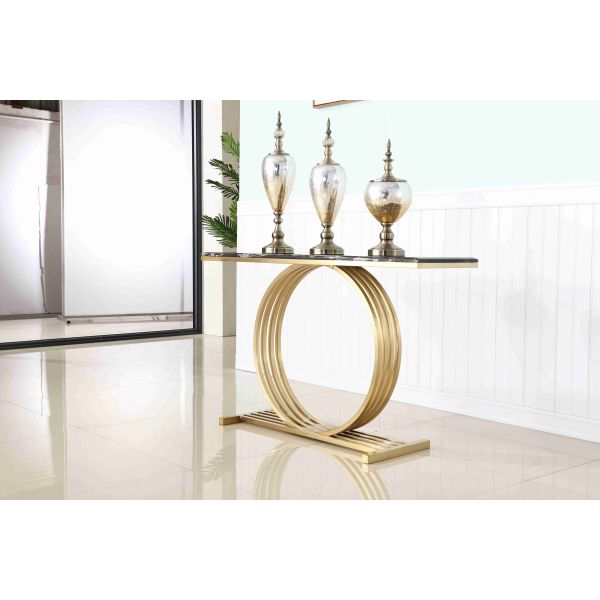 Таблица консоли комнаты прожития угла прихожей роскошной мраморной верхней нержавеющей стали низкопробная декоративная