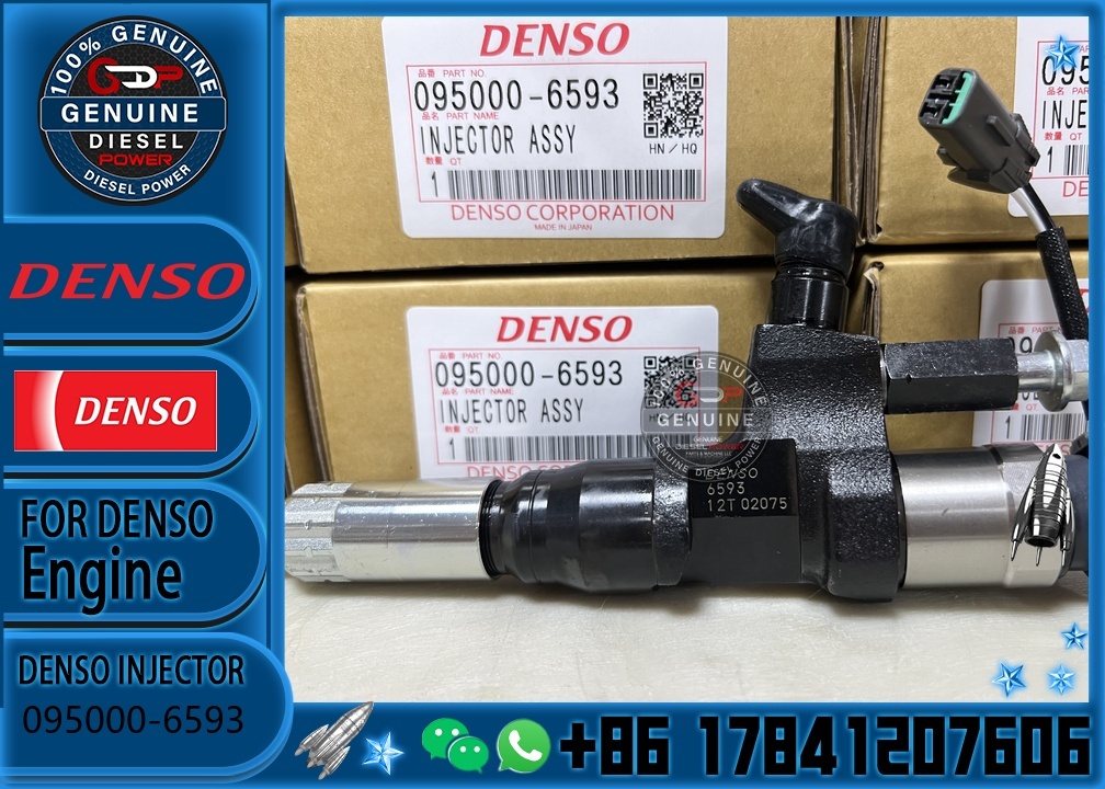 New Original Fuel Injector 095000-6593 23670-E0010 23670E0010 High-Speed Steel Engine Parts