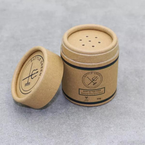 Food Grade Cardboard Spice Seasoning Container Powder Sifter Paper Tube Packaging