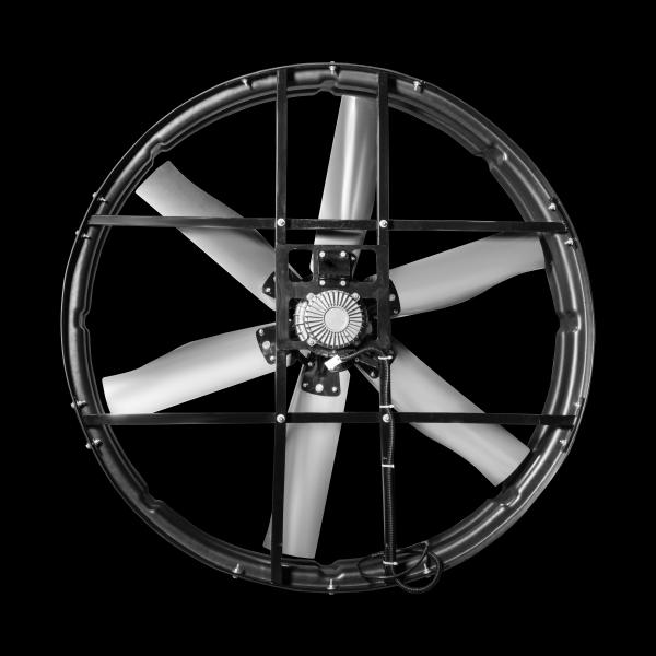 2000 Вт 72 панельный вентилятор с уровнем защиты IP55 и скоростью вращения 345 р/мин для промышленных выхлопов