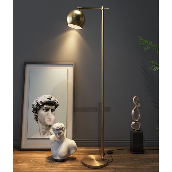 direct factory antique brass LED floor lamp eye protection work light office standing lamp hotel guest room light luxury