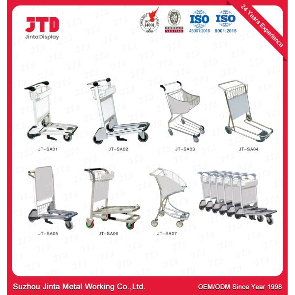 Колесо алюминиевого сплава 3 тормоза руки вагонетки тележки для багажа OEM