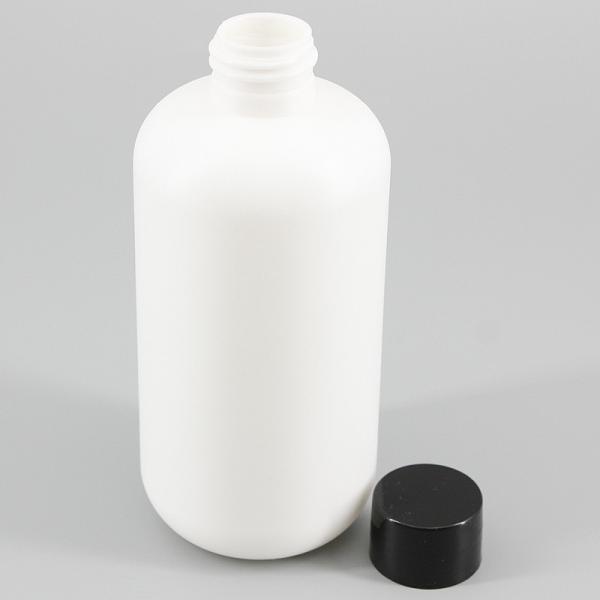 8.45oz/250ml White HDPE Body Lotion Shampoo Bottle, Shower Gel Cream Cosmetic Plastic Bottle
