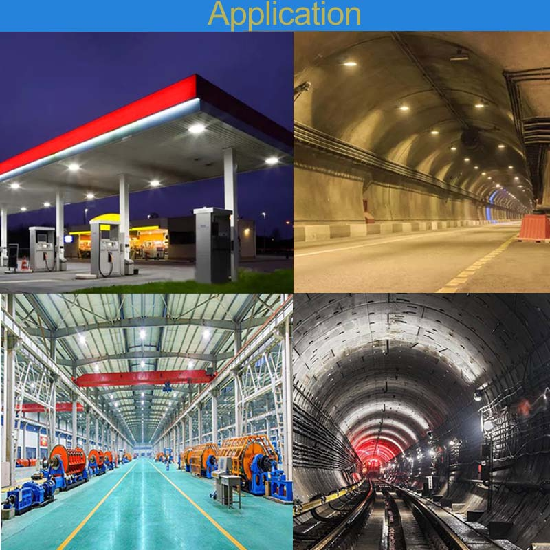 High Luminous Efficiency 125lm/w Lamp Explosion-proof Light with 3-