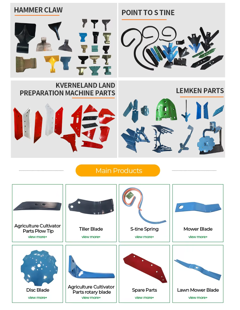 Agricultural Machinery Parts Plow Tip Plough Tip with Spring Teeth