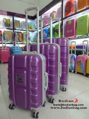 latest new type abs luggage sets with aluminum frame super light weight