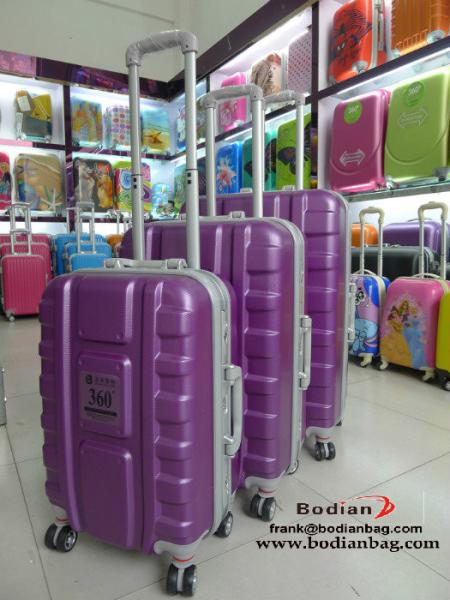 latest new type abs luggage sets with aluminum frame super light weight