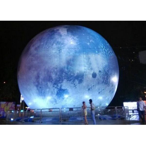 Globe Helium Balloon Printing Inflatable Moon Balloon LED light Planet Earth