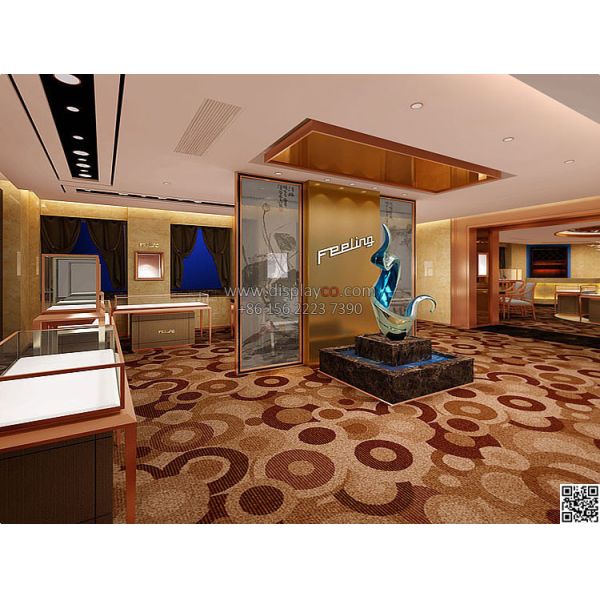 Nice praticial jewelry display showcase with lock aluminum watch stand