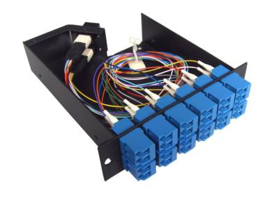 High Density 12 SC Connector MPO Cassette Patch Panel For Cable Wiring System