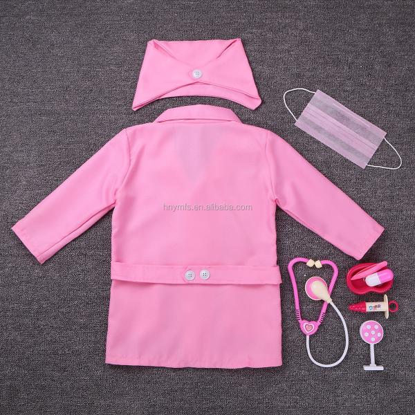 Eco Friendly OEM Service Kids Doctor Costume Kids Cosplay Lab Coat