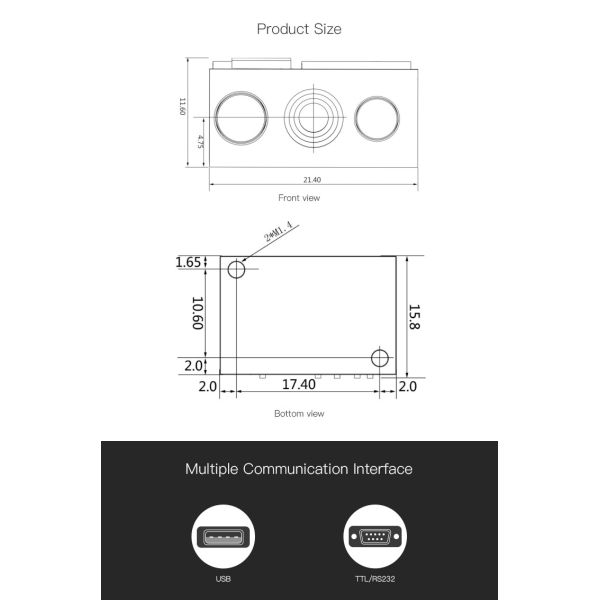 Mini 2D OEM USB TTL Barcode Scan Engine Module DE2290 for POS Machines