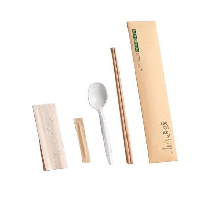 Free Design Eco-Friendly Disposable Cutlery Packaging with Fork and Spoon Chopsticks