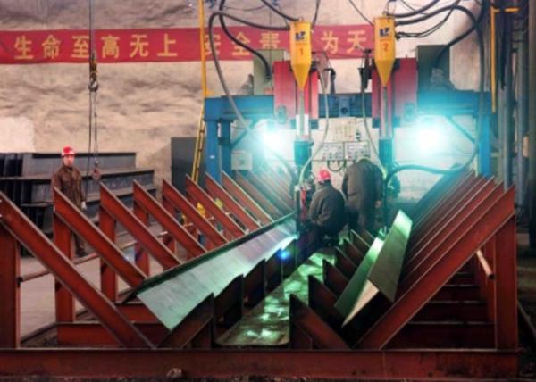 T Beam H beam welding machine  Submerged Arc conventional automatic vertical