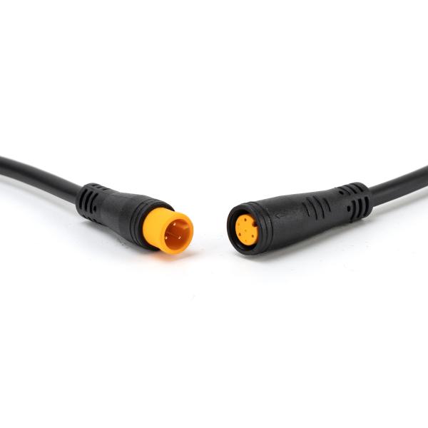 Black Y Shaped Wire Connector , IP67 M8 Mini Waterproof Connector