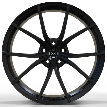Staggered 21x11 Forged Wheels Silver Black Painted Aluminum 488 GTB Alloy Rims