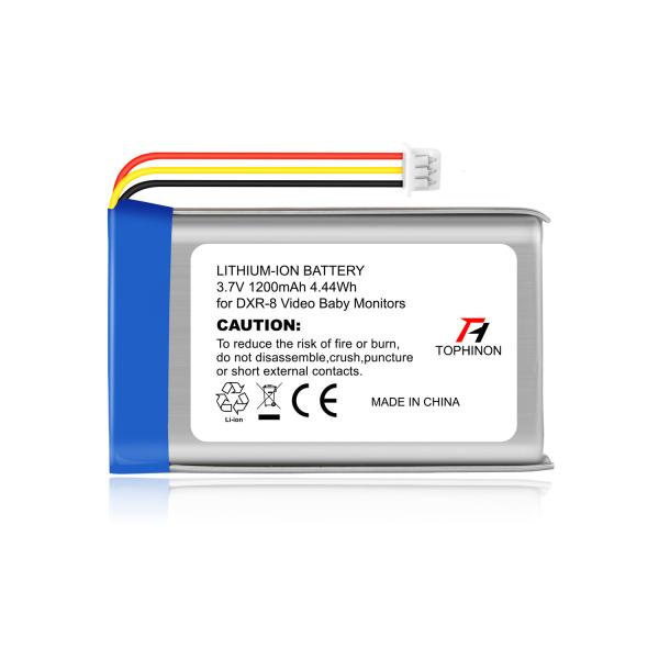 Rechargeable Replacement Li Ion Battery 3.7V 1200mAh For DXR 8 Baby Video Monitor