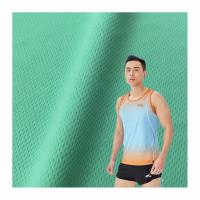 Compteur de fils 75D Polyester Eyelet ivoire Bird Eye Mesh Jersey Tissu pour vêtements de sport