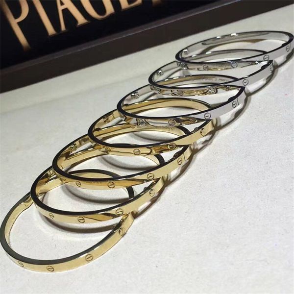 C love bracelet 18k gold  white gold yellow gold rose gold diamond bracelet  Jewelry factory in Shenzhen, China